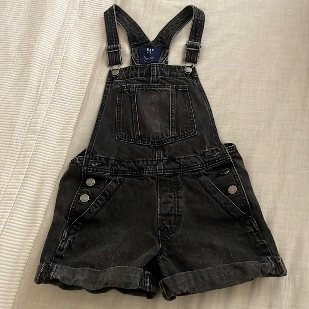 Black Denim Shortall GAP